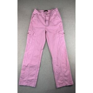 Judy Blue Jeans Women's Size 9 Pink Cargo Garment Dyed High Rise‎ Light Wash